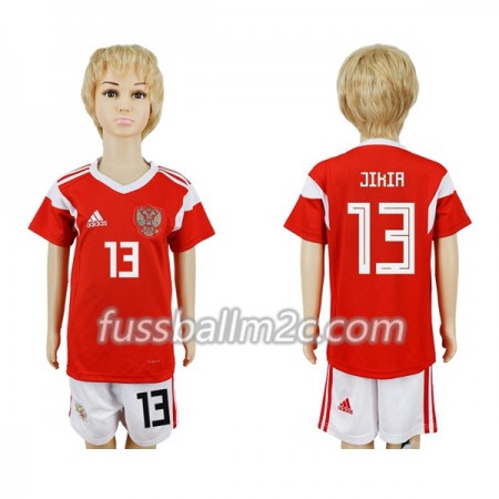 Fußballtrikots Russland Jikia 13 Kinder Heim Trikotsatz WM 2018